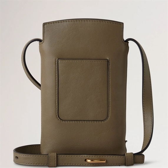 Mulberry Clovelly Phone Pouch Linen Green 